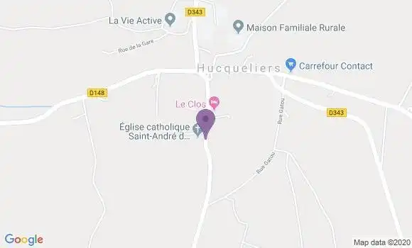 Localisation Hucqueliers - 62650