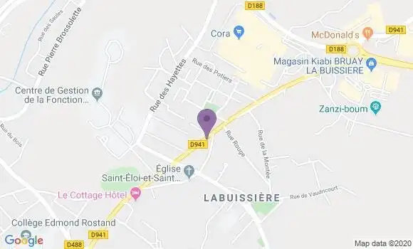 Localisation Labuissiere Bp - 62700