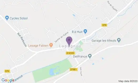 Localisation Lapugnoy Bp - 62122