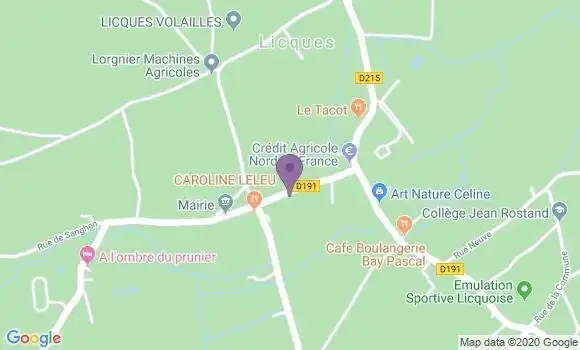 Localisation Licques Bp - 62850
