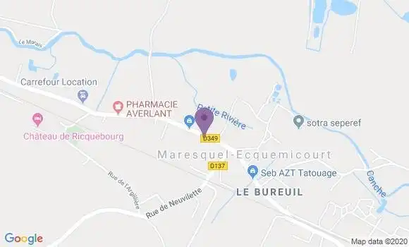 Localisation Maresquel Ecquemicourt Bp - 62990