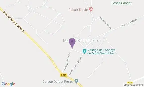 Localisation Mont Saint Eloi Ap - 62144