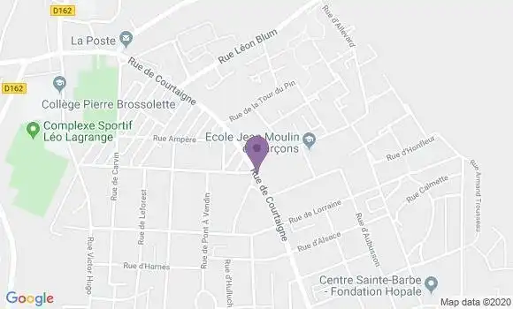 Localisation Noyelles sous Lens - 62221