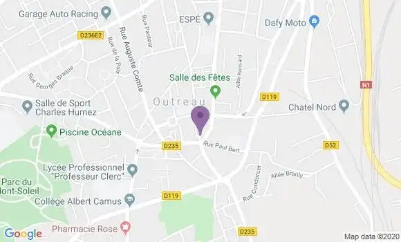 Localisation Outreau Bp - 62230