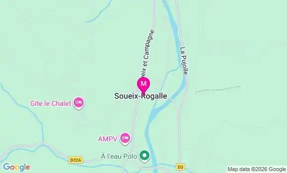 Localisation Soueix Rogalle - 09140