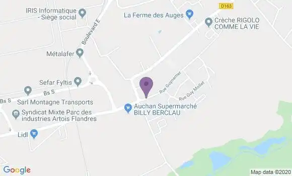 Localisation Pont a Vendin Bp - 62880