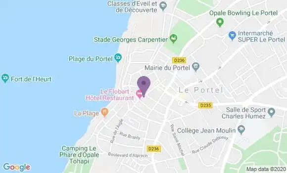 Localisation Le Portel - 62480