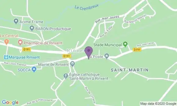 Localisation Rinxent Bp - 62720