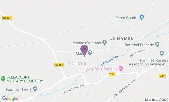 Localisation Riviere Bp - 62173