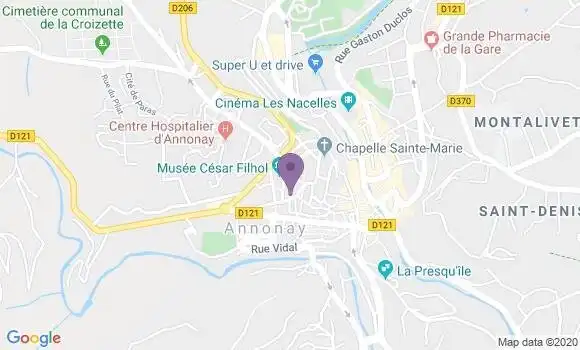 Localisation Annonay Zodiaque Bp - 07109