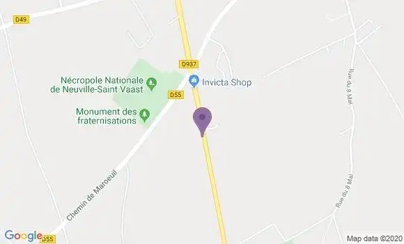 Localisation Sainte Catherine Bp - 62223