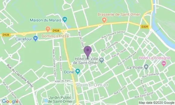 Localisation St Martin Au Laert Bp - 62500