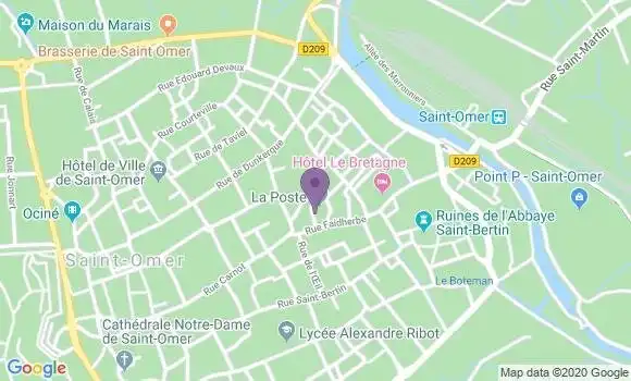 Localisation Saint Omer - 62500