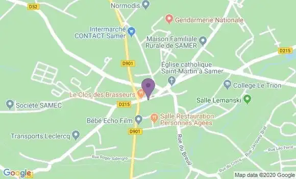 Localisation Samer - 62830
