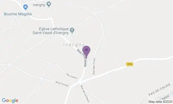 Localisation Ivergny Ap - 62810
