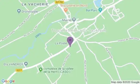 Localisation Tournehem sur la Hem Bp - 62890