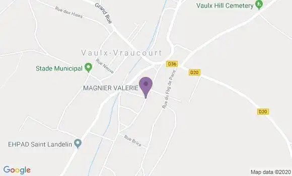 Localisation Vaulx Vraucourt Bp - 62159