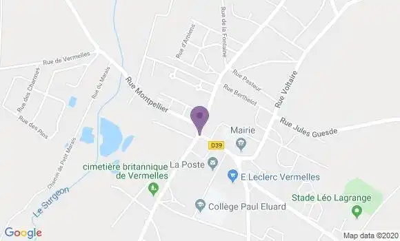 Localisation Vermelles Bp - 62980