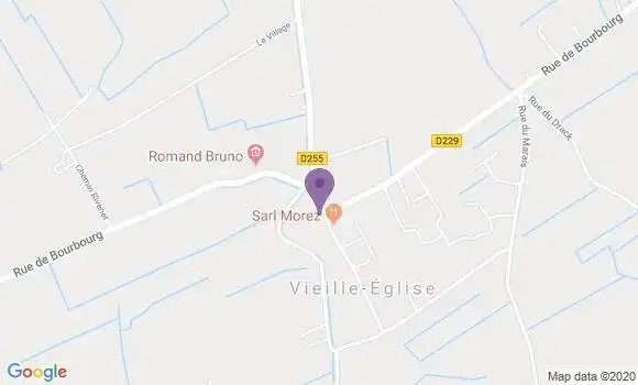 Localisation Vieille Eglise Bp - 62162