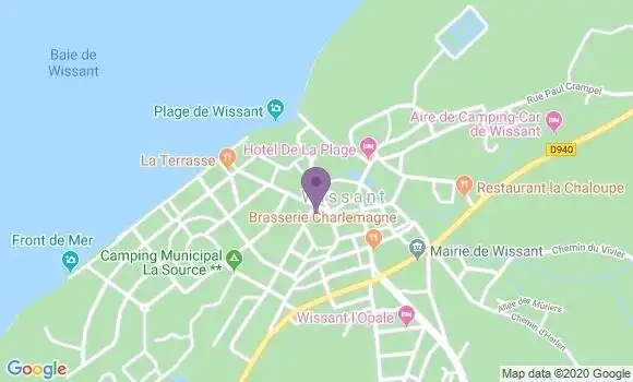 Localisation Wissant - 62179