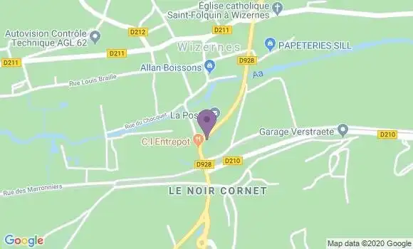 Localisation Wizernes Bp - 62570