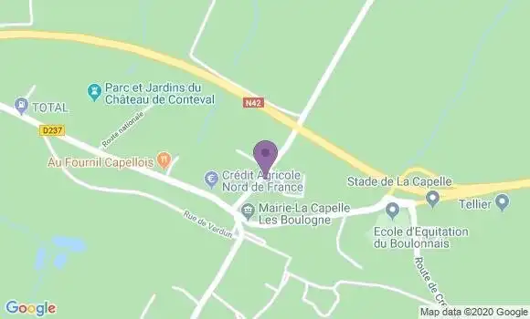 Localisation La Capelle les Boulogne Ap - 62360