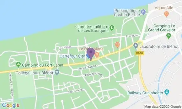 Localisation Bleriot Plage Sangatte Bp - 62231