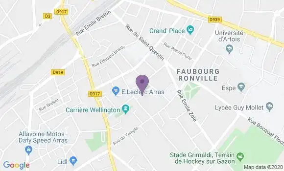 Localisation Arras Griffiths Bp - 62000