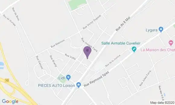 Localisation Vendin Bp - 62880