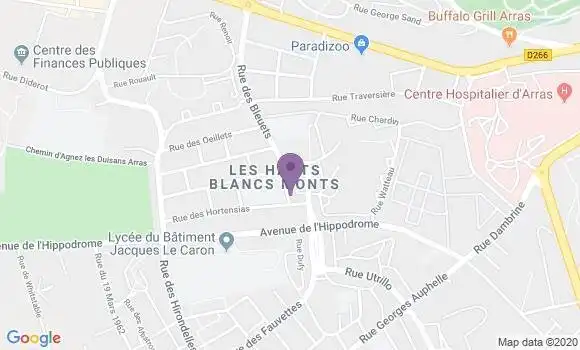 Localisation Arras les Bleuets Bp - 62000