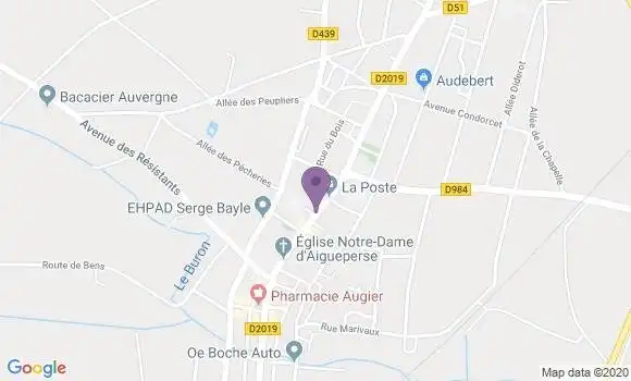 Localisation Aigueperse - 63260