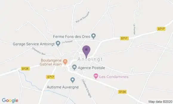 Localisation Antoingt Ap - 63340