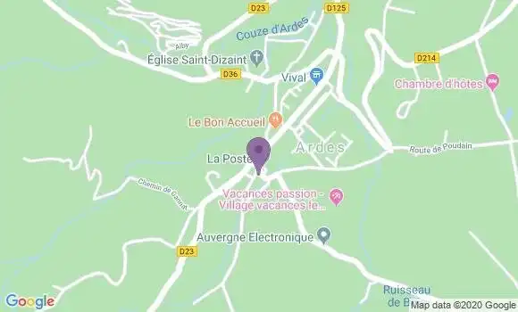 Localisation Ardes - 63420