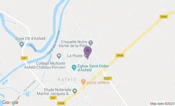Localisation Asfeld - 08190