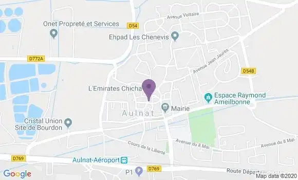 Localisation Aulnat Bp - 63510