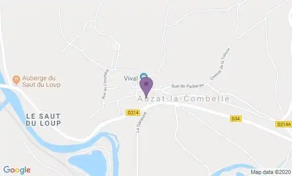 Localisation Auzat la Combelle - 63570