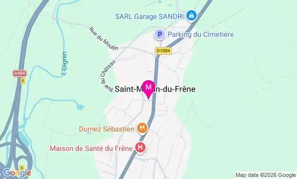 Localisation Saint Martin du Frene - 01430