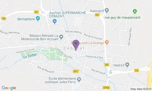 Localisation Cebazat - 63118