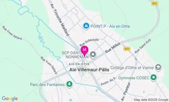 Localisation Aix en Othe - 10160