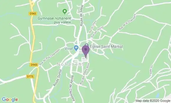Localisation Chanat la Mouteyre Ap - 63530