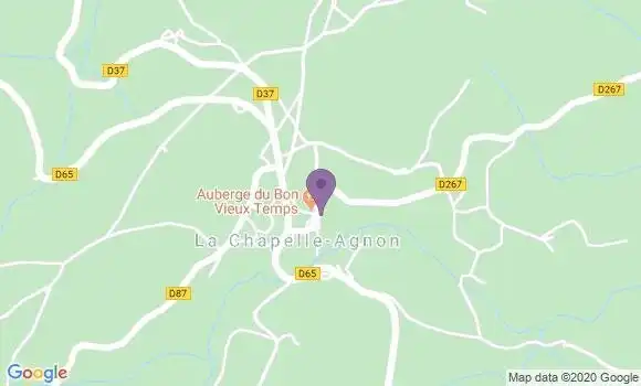 Localisation La Chapelle Agnon Ap - 63590