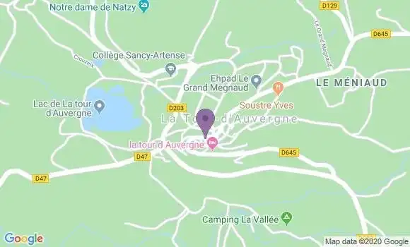 Localisation Chastreix Ap - 63680