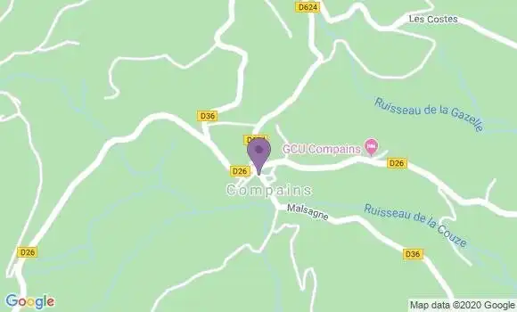 Localisation Compains Ap - 63610