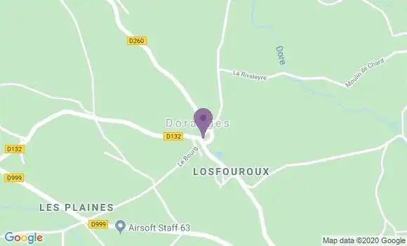 Localisation Doranges Arlanc Ap - 63220