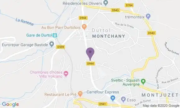 Localisation Durtol - 63830