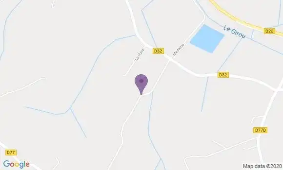 Localisation La Forie Ap - 63600