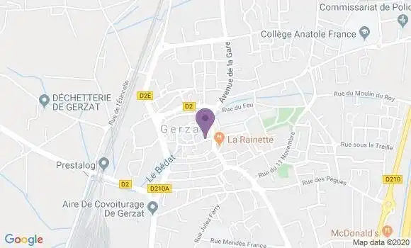 Localisation Gerzat - 63360