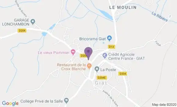 Localisation Giat - 63620