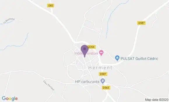Localisation Herment Bp - 63470