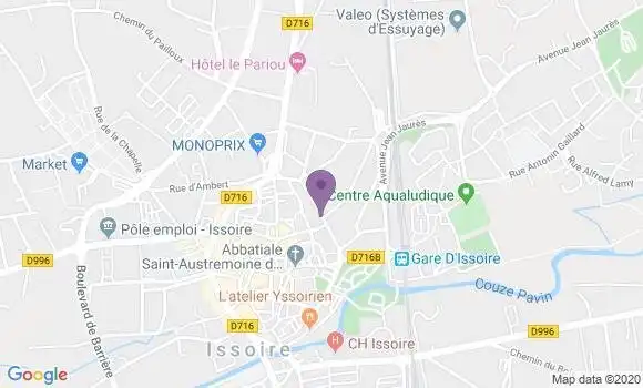 Localisation Issoire - 63500